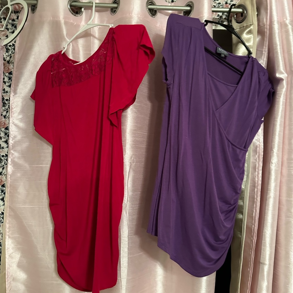 Two cute maternity blouses size small and medium - Picture 7 of 11